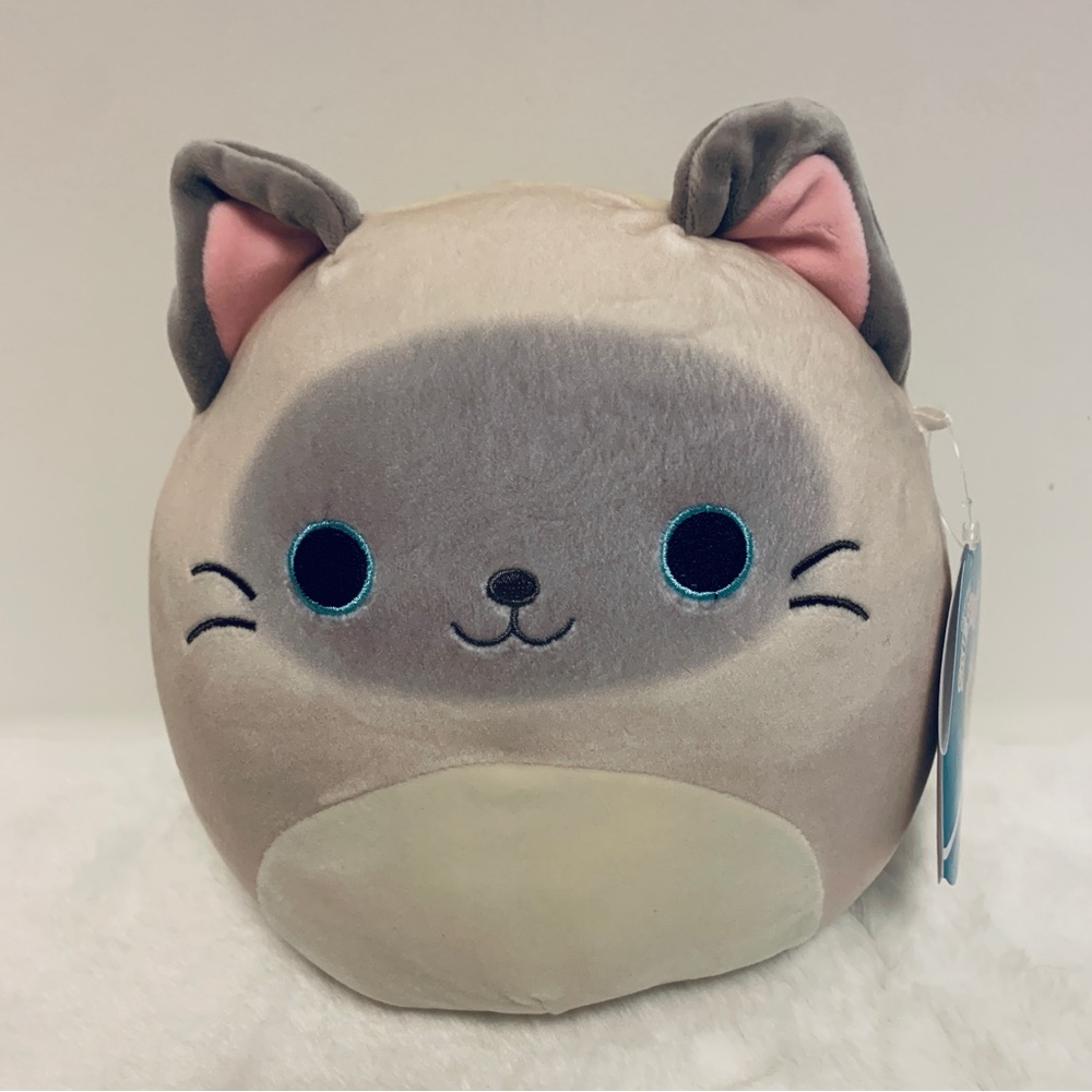 Squishmallow Felton Siamese Cat 🐱, Grey Kitty, 7” New